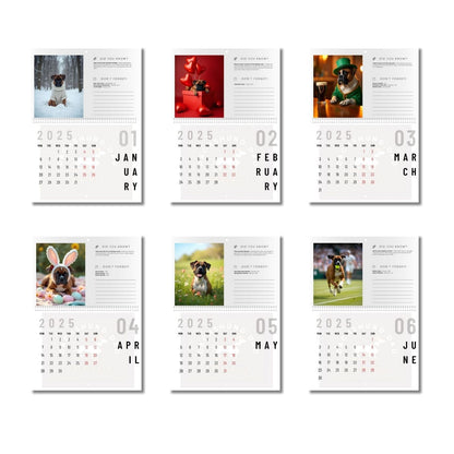 2025 Boxer Bros Wall Calendar