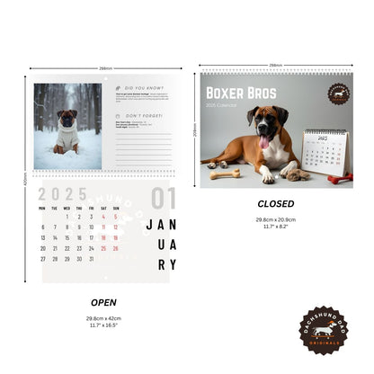 2025 Boxer Bros Wall Calendar