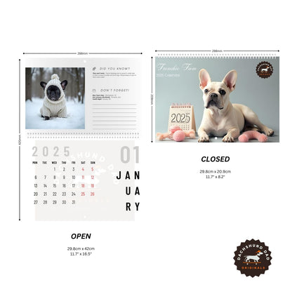 2025 Frenchie Fam Wall Calendar